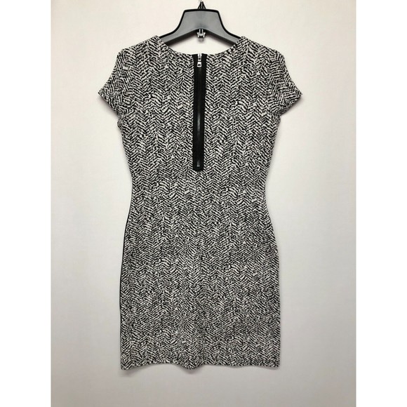 Karen Kane Women Short Sleeve Faux Leather Trim Sheath Dress Size Small M118 -9 - Picture 11 of 13